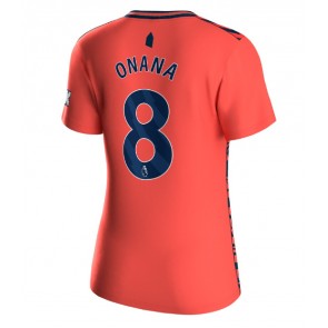 Everton Amadou Onana #8 Bortatröja Dam 2023-24 Kortärmad